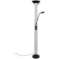Reality LED-Stehleuchte Spock R42292132 schwarz Metall Glas H/D: ca. 180x25 cm 2 Brennstellen Spock - schwarz (25,00/180,00cm) - Reality