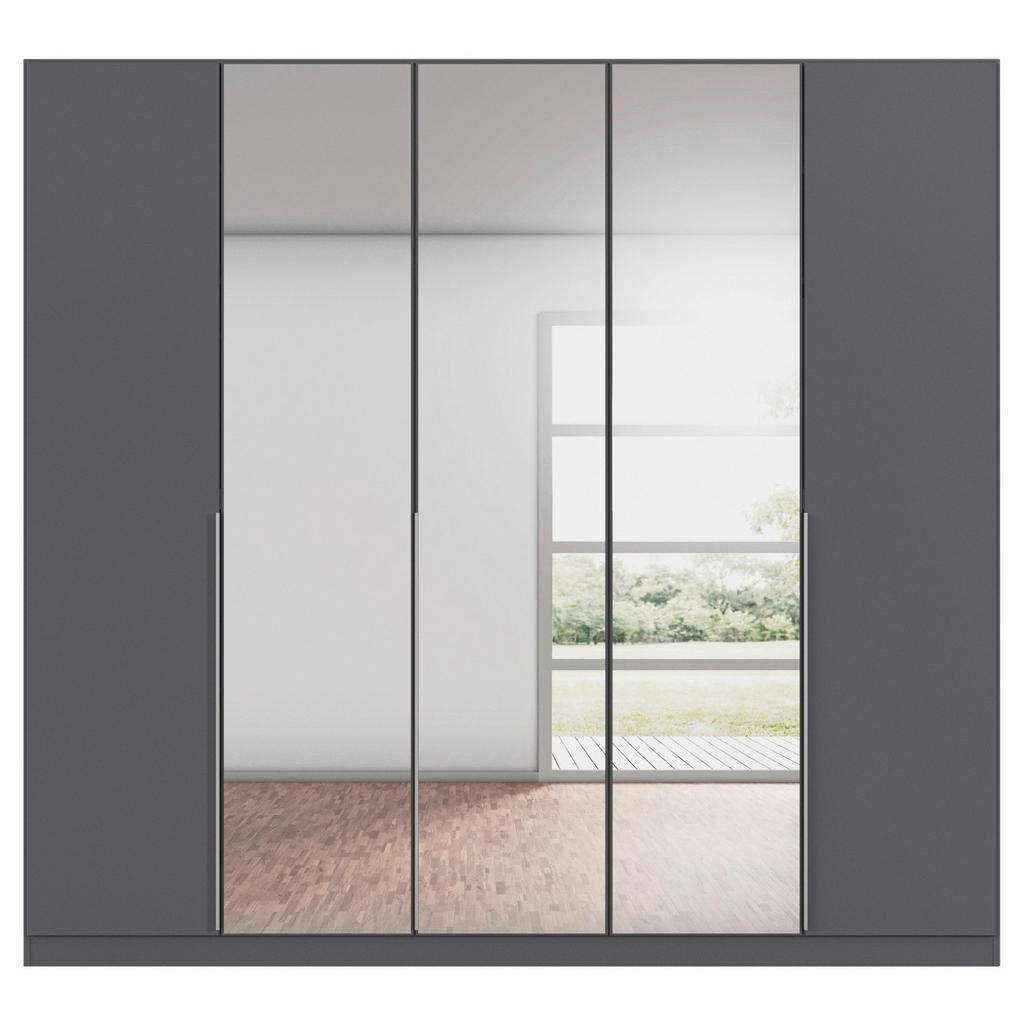 Thumbnail - Kleiderschrank Alabama grau B/H/T: ca. 225x210x54 cm