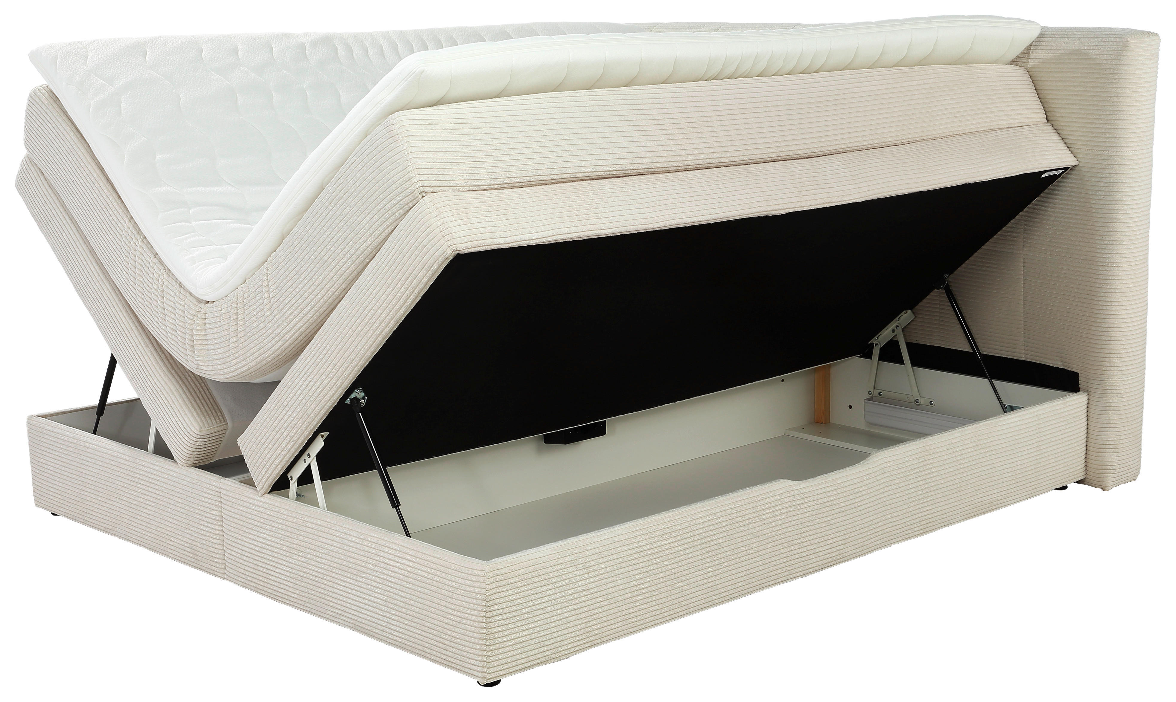 Boxspringbett  beige Liegefläche B/L: ca. 180x200 cm Amy_Boxspringbett - beige (195,00/116,00/218,00cm)
