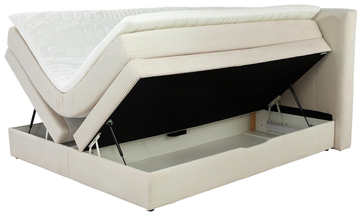 Boxspringbett  beige Liegefläche B/L: ca. 180x200 cm Amy_Boxspringbett - beige (195,00/116,00/218,00cm)