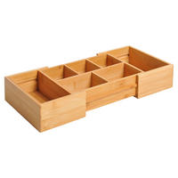 Aufbewahrungsbox 833-470 natur Bambus B/H/T: ca. 24,6x17,6x7 cm 833-470 - natur (24,60/17,60/7,00cm) - HOMCOM