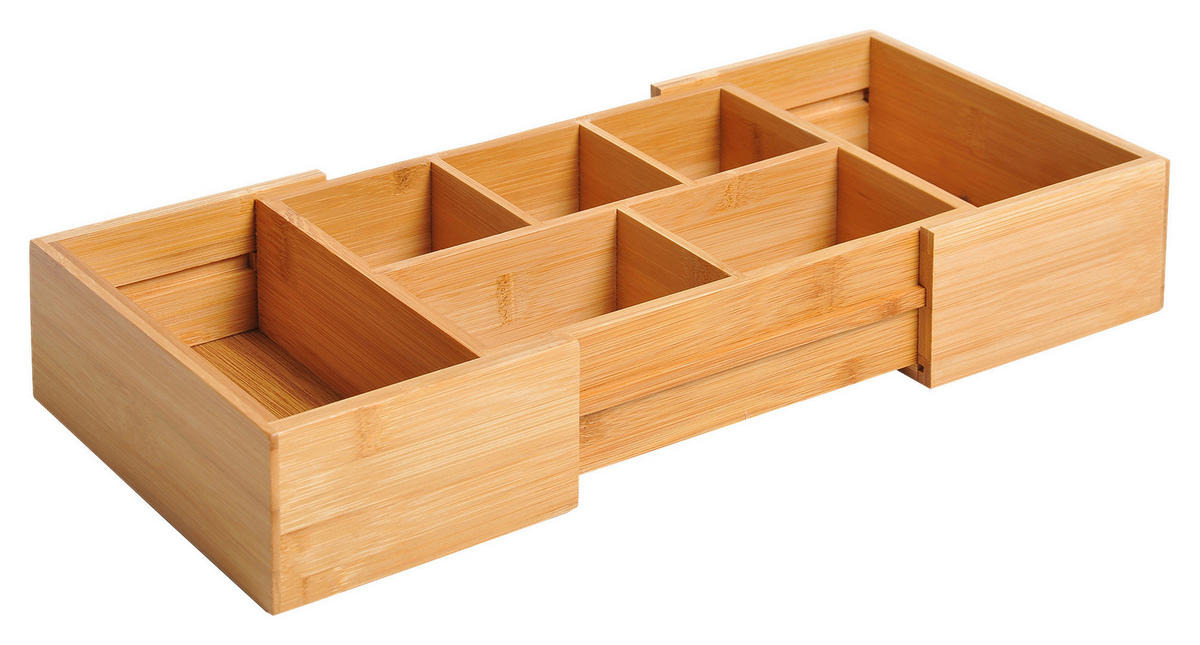 Aufbewahrungsbox 833-470 natur Bambus B/H/T: ca. 24,6x17,6x7 cm 833-470 - natur (24,60/17,60/7,00cm) - HOMCOM
