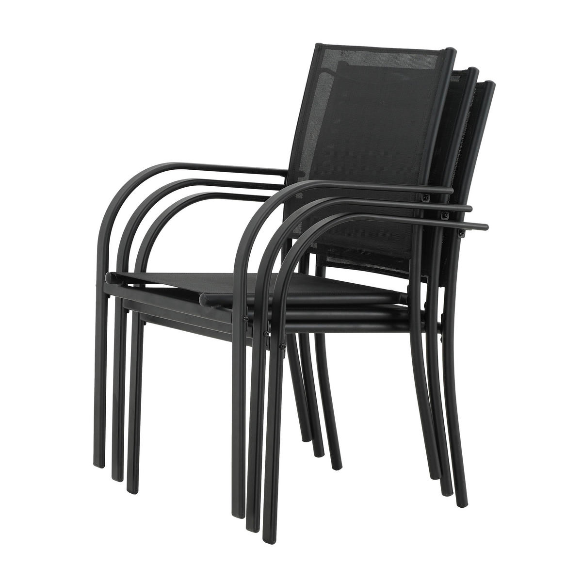 POCOline Gartensitzgruppe Marbella schwarz Stahl Marbella - schwarz - POCOline