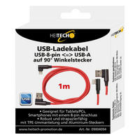 Heitech Ladekabel 09004094 rot USB-Ladekabel_Heitech - rot (100,00cm) - Heitech