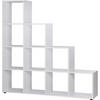 Stufenregal Bergamo 2 weiß B/H/T: ca. 155x156x33 cm Bergamo 2 - weiß (155,00/156,00/33,00cm)