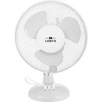 LENTZ Tischventilator 80033 weiß Kunststoff D: ca. 30 cm Tischventilator 80033 - weiß (30,00cm) - Lentz