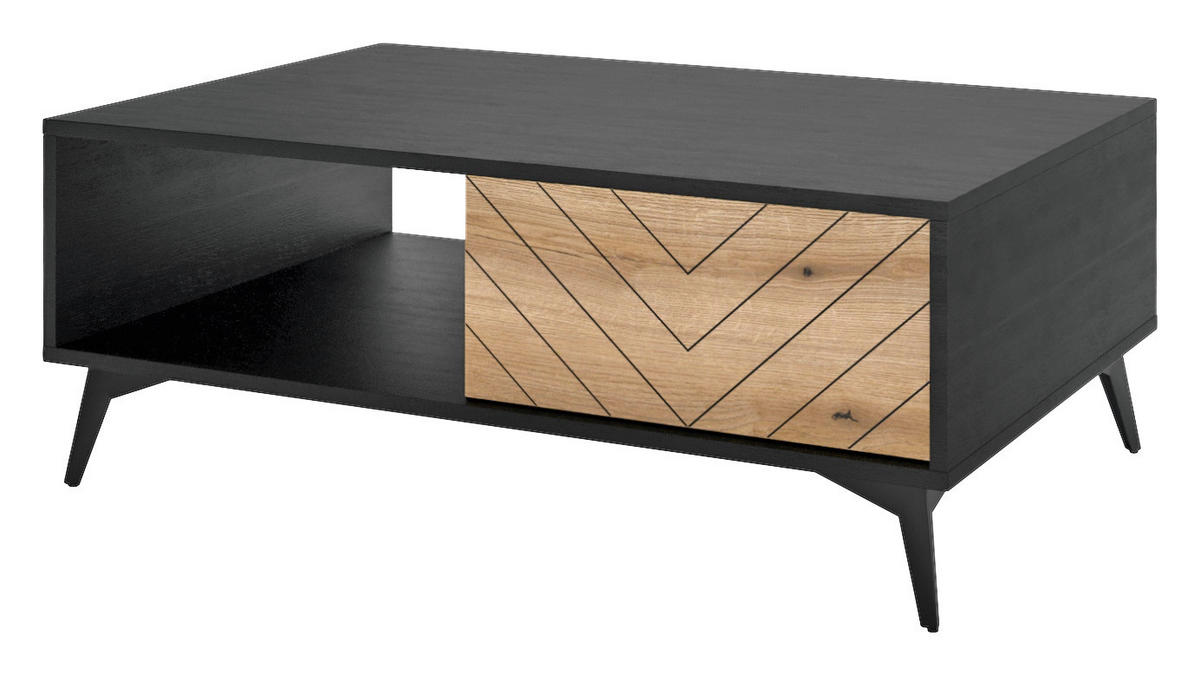 Couchtisch COUCHTISCH PEARL PE07 schwarz B/H/T: ca. 104x68x42 cm COUCHTISCH PEARL PE07 - schwarz (104,00/68,00/42,00cm) - WIPMEB