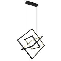 GLOBO Pendelleuchte 67194-55H Wolfhard Opal schwarz Silikon Metall B/H/L: ca. 50x150x70,7 cm null 3 Brennstellen Wolfhard - schwarz/Opal (70,70/50,00/150,00cm) - GLOBO