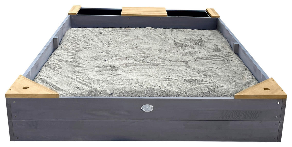 AXI Sandkasten Kelly grau B/H/T: ca. 115x21,8x180 cm Kelly - braun/grau (115,00/21,80/180,00cm) - AXI
