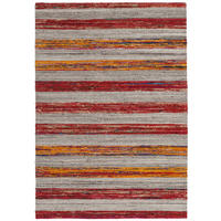 Kayoom Kurzflorteppich Duarte 210 creme B/L: ca. 160x230 cm Duarte 210 - creme/rot (160,00/230,00cm) - Kayoom