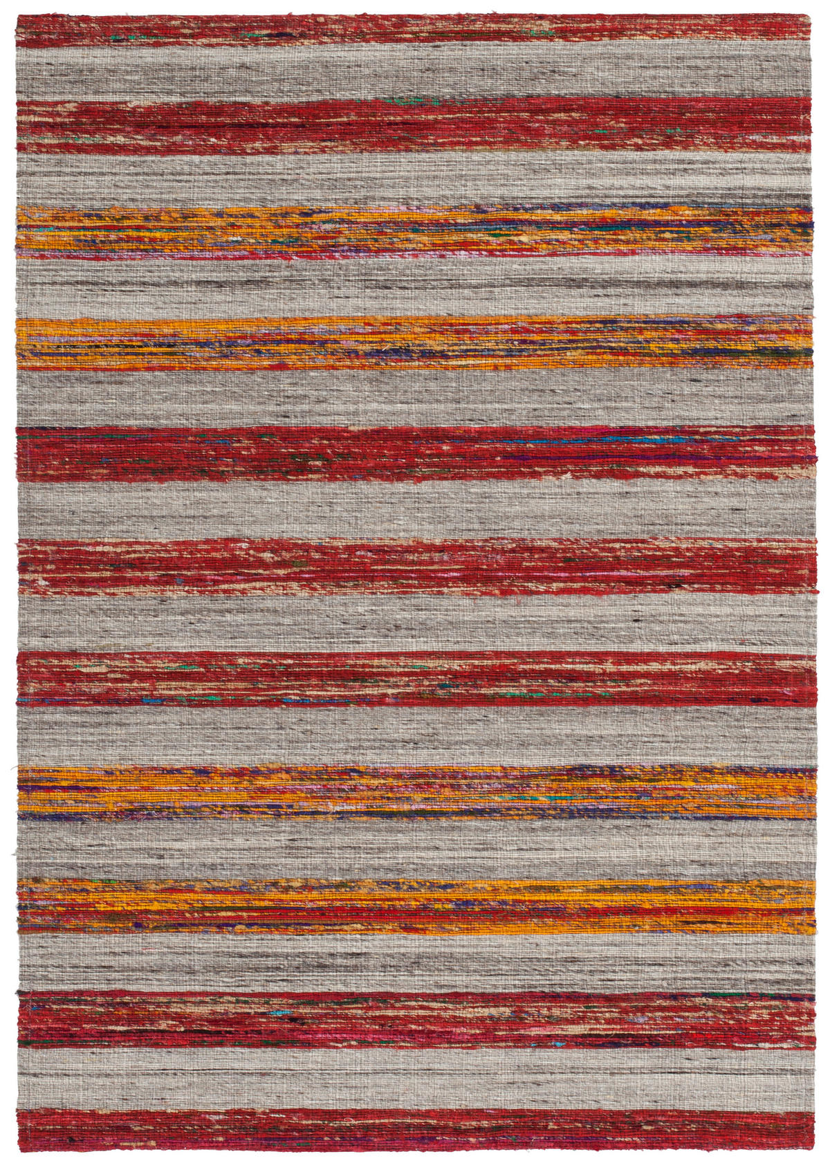Kayoom Kurzflorteppich Duarte 210 creme B/L: ca. 160x230 cm Duarte 210 - creme/rot (160,00/230,00cm) - Kayoom
