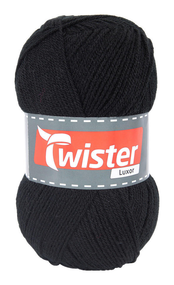Handstrickgarn Luxor schwarz L: ca. 52500 cm Luxor - schwarz (52500,00cm) - Twister