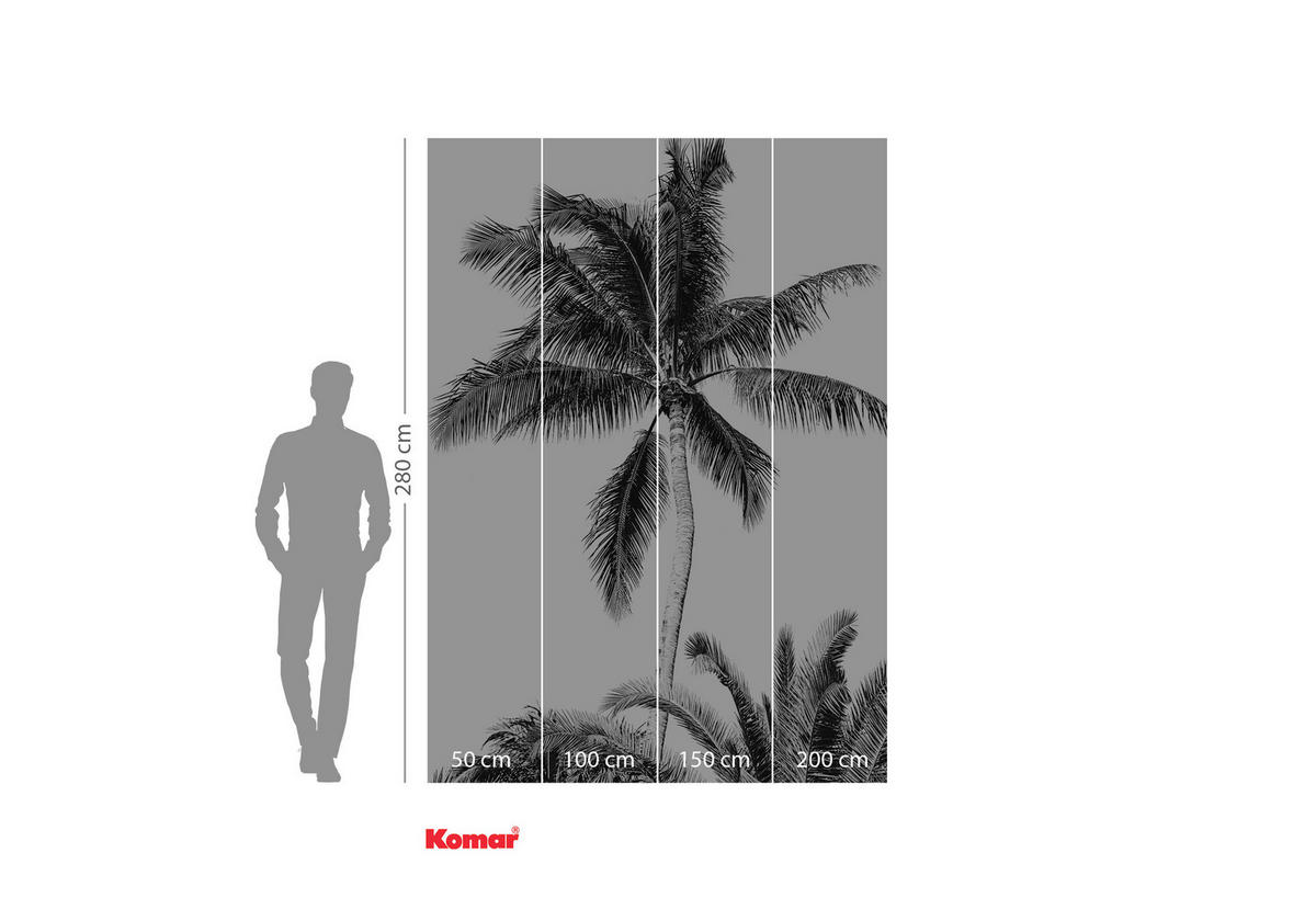 Komar Fototapete Retro Palm B/L: ca. 200x280 cm Retro Palm - (200,00/280,00cm) - Komar