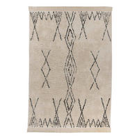 Kayoom Kurzflorteppich Alena schwarz B/H/L: ca. 160x2x230 cm Alena - creme/schwarz (230,00/160,00/2,00cm) - Kayoom