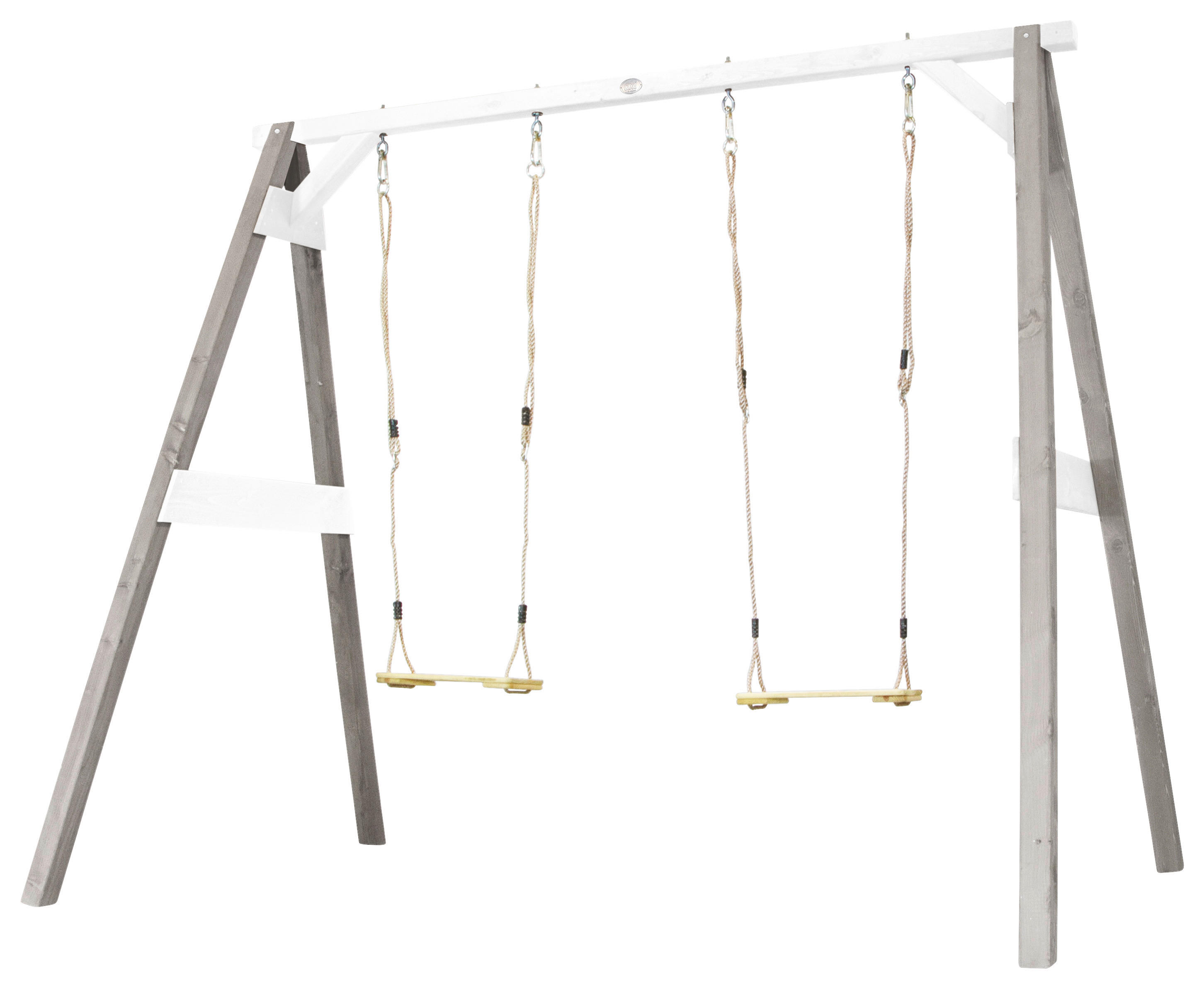AXI Schaukel 4in1 SportsFun grau B/H/L: ca. 254x207x160 cm SportsFun - weiß/grau (160,00/254,00/207,00cm) - AXI