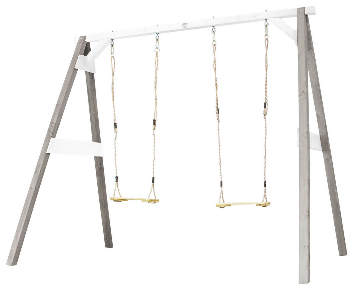 AXI Schaukel 4in1 SportsFun grau B/H/L: ca. 254x207x160 cm SportsFun - weiß/grau (160,00/254,00/207,00cm) - AXI