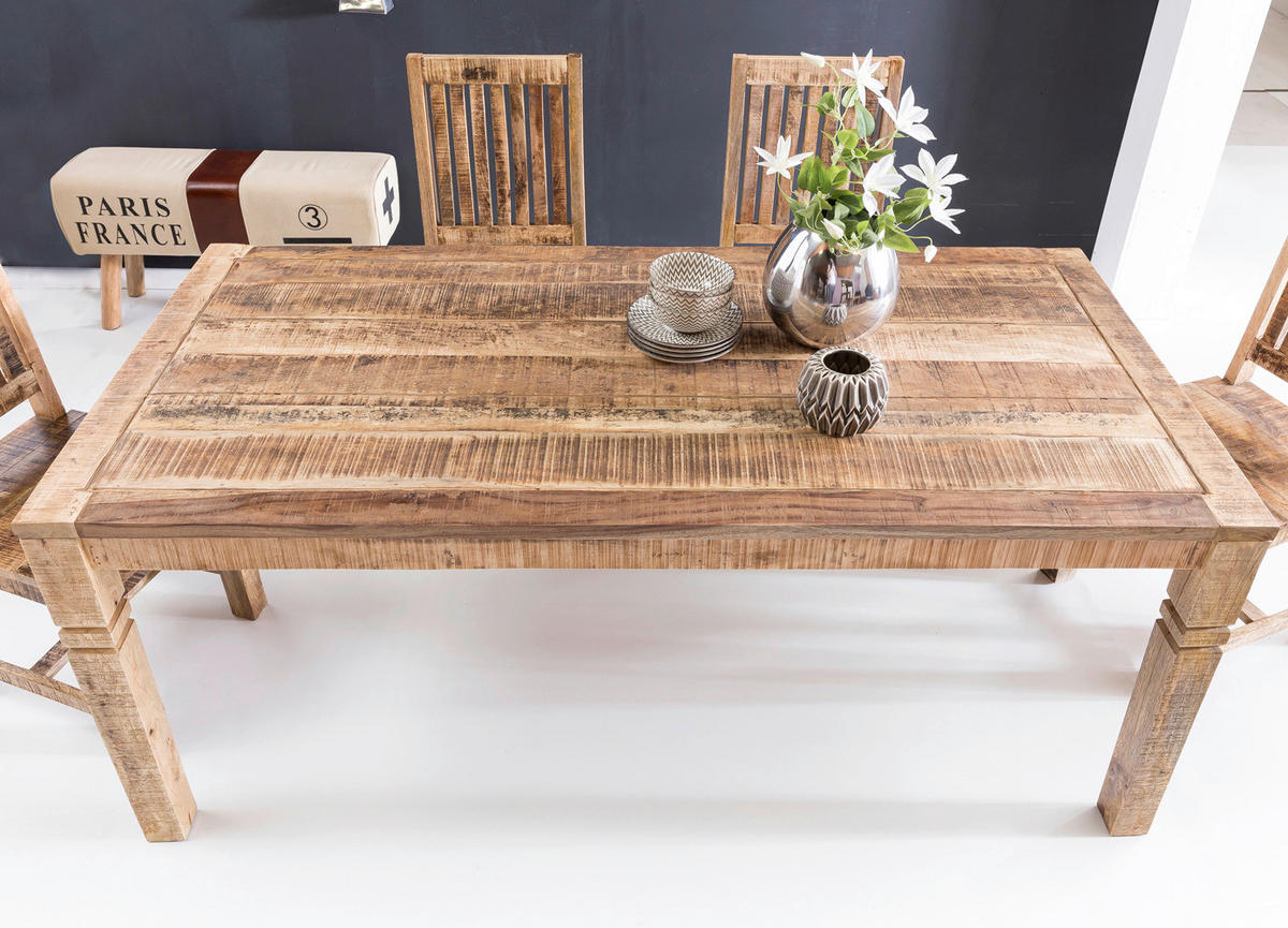 Esstisch natur B/H/T: ca. 120x76x70 cm Esszimmertisch - natur (120,00/76,00/70,00cm) - Wohnling