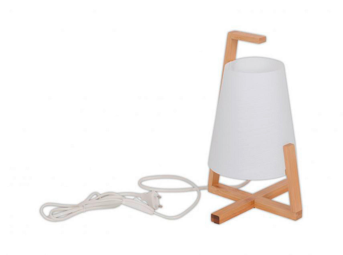 Näve Leuchten Tischleuchte NV3146323 weiß Kunststoff H/D: ca. 12x32 cm E14 1 Brennstellen Shoji - weiß (32,00/12,00cm) - Näve Leuchten