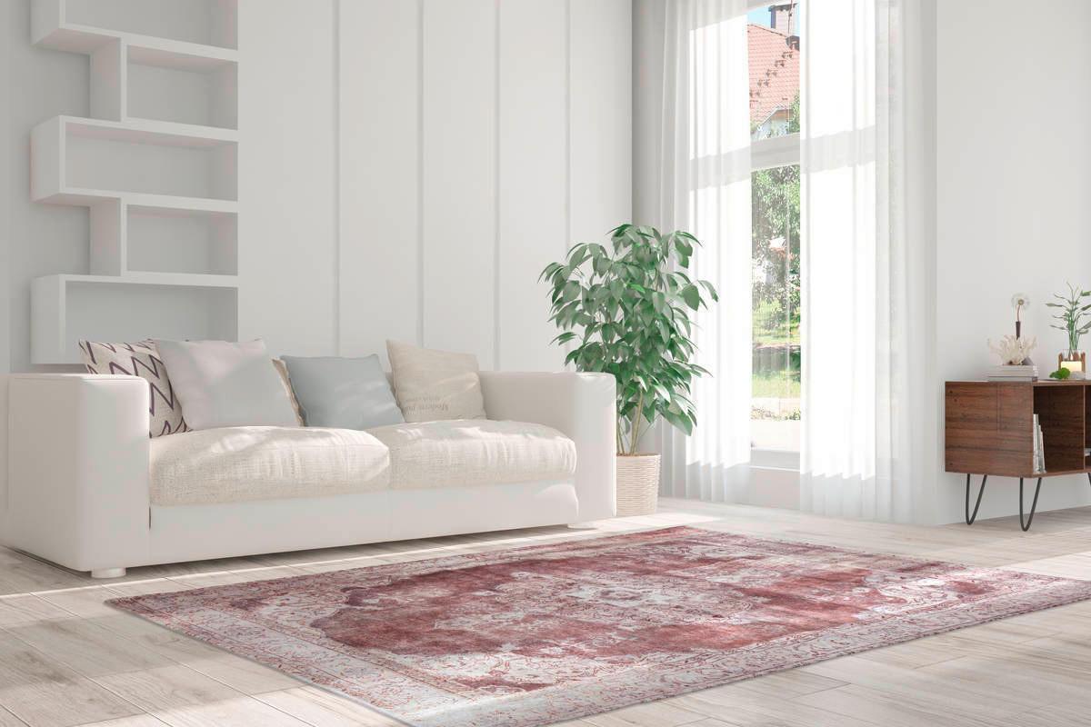 360Living Teppich Vintage elfenbein B/L: ca. 140x200 cm Vintage - elfenbein (140,00/200,00cm) - 360Living