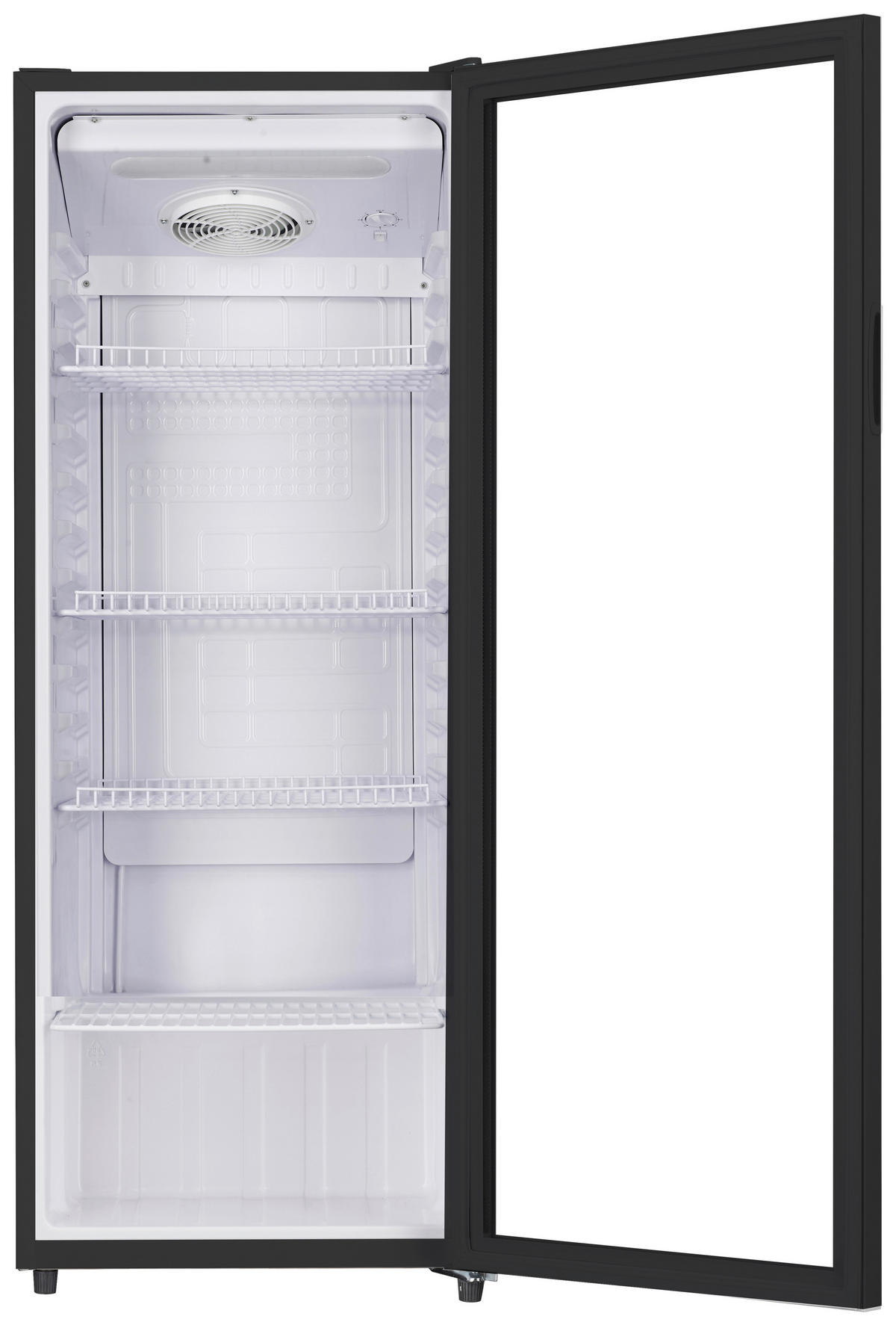 POCOline Glastürkühlschrank GTK144-235 DB schwarz B/H/T: ca. 54x144x55 cm Glastürkühlschrank GTK144-235 DB - schwarz (54,00/144,00/55,00cm) - POCOline