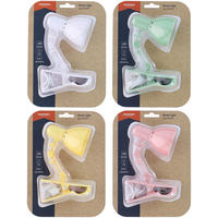 Grundig Clip-Buchlicht weiß grün gelb rosa B/H/T: ca. 6x19x10,8 cm Clip-Buchlicht - weiß/gelb (6,00/19,00/10,80cm) - Grundig