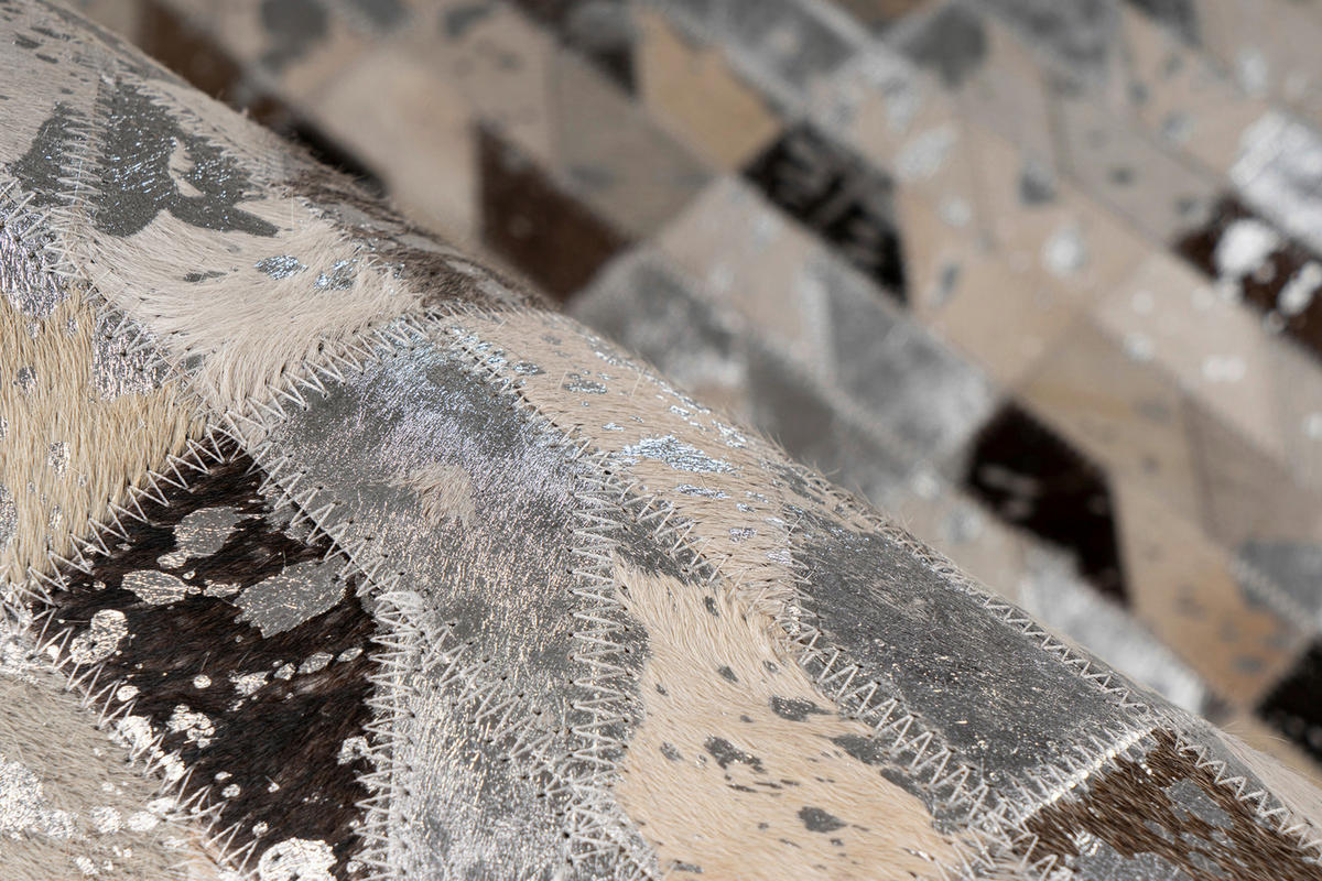 360Living Teppich Lavin silber B/L: ca. 80x150 cm Lavin - multicolor/silber (80,00/150,00cm) - 360Living