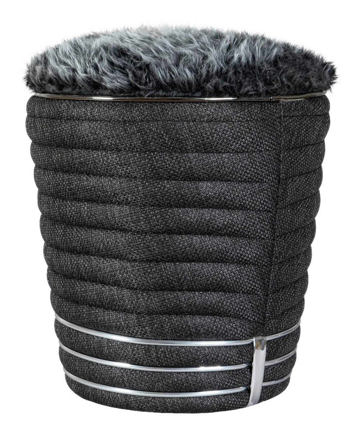 360 Living Hocker Doric 320 anthrazit Graphit H/D: ca. 50x42 cm Doric 320 - Graphit/anthrazit (42,00/50,00cm) - 360 Living