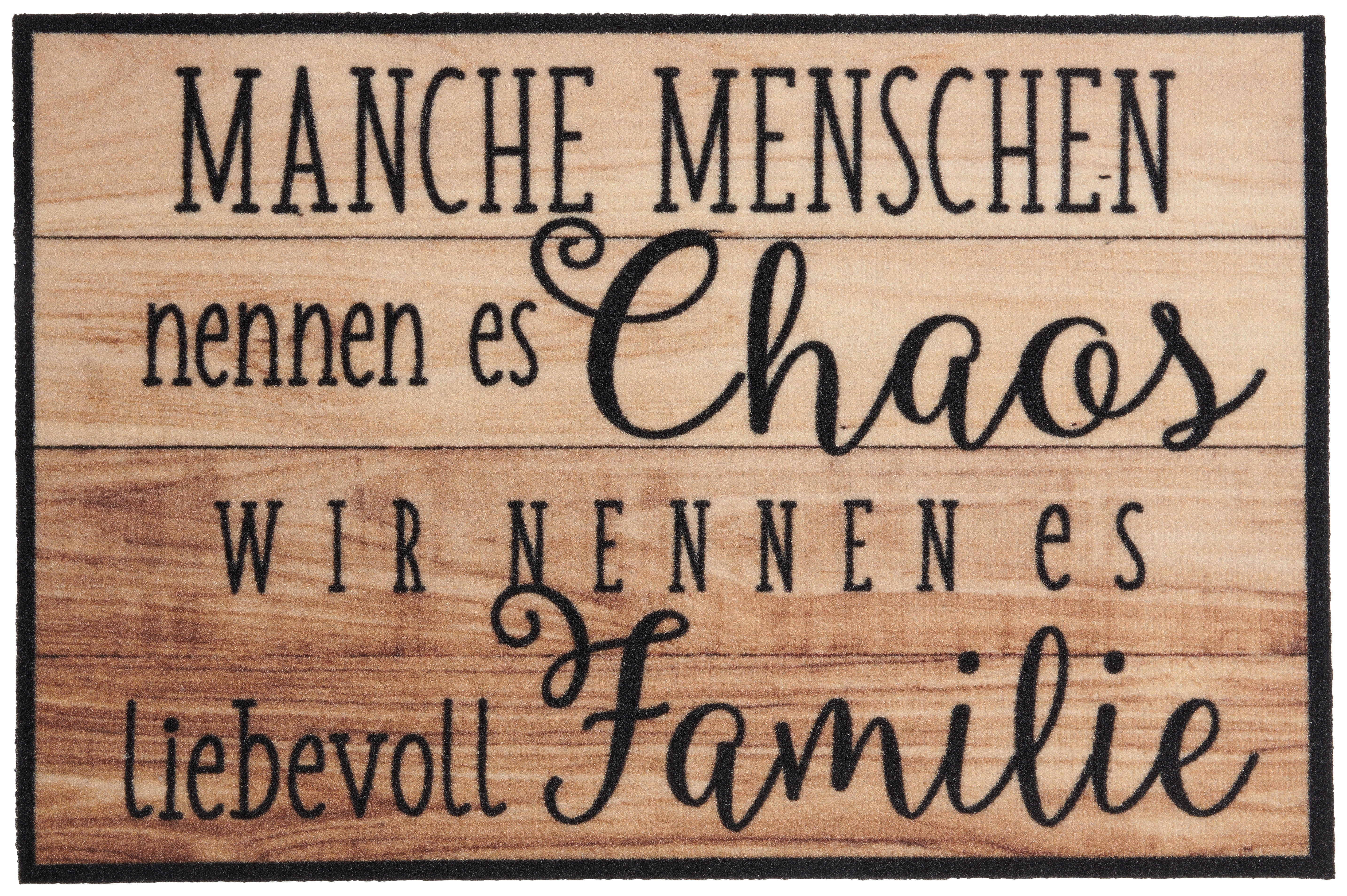 Fußmatte Velvet braun B/L: ca. 40x60 cm Velvet - braun/schwarz (40,00/60,00cm)