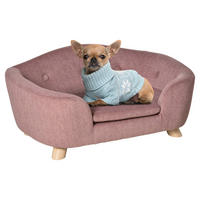 PawHut Hundebett rosa Polyester B/H/L: ca. 47x30x70 cm Hundebett - rosa (70,00/47,00/30,00cm) - PawHut