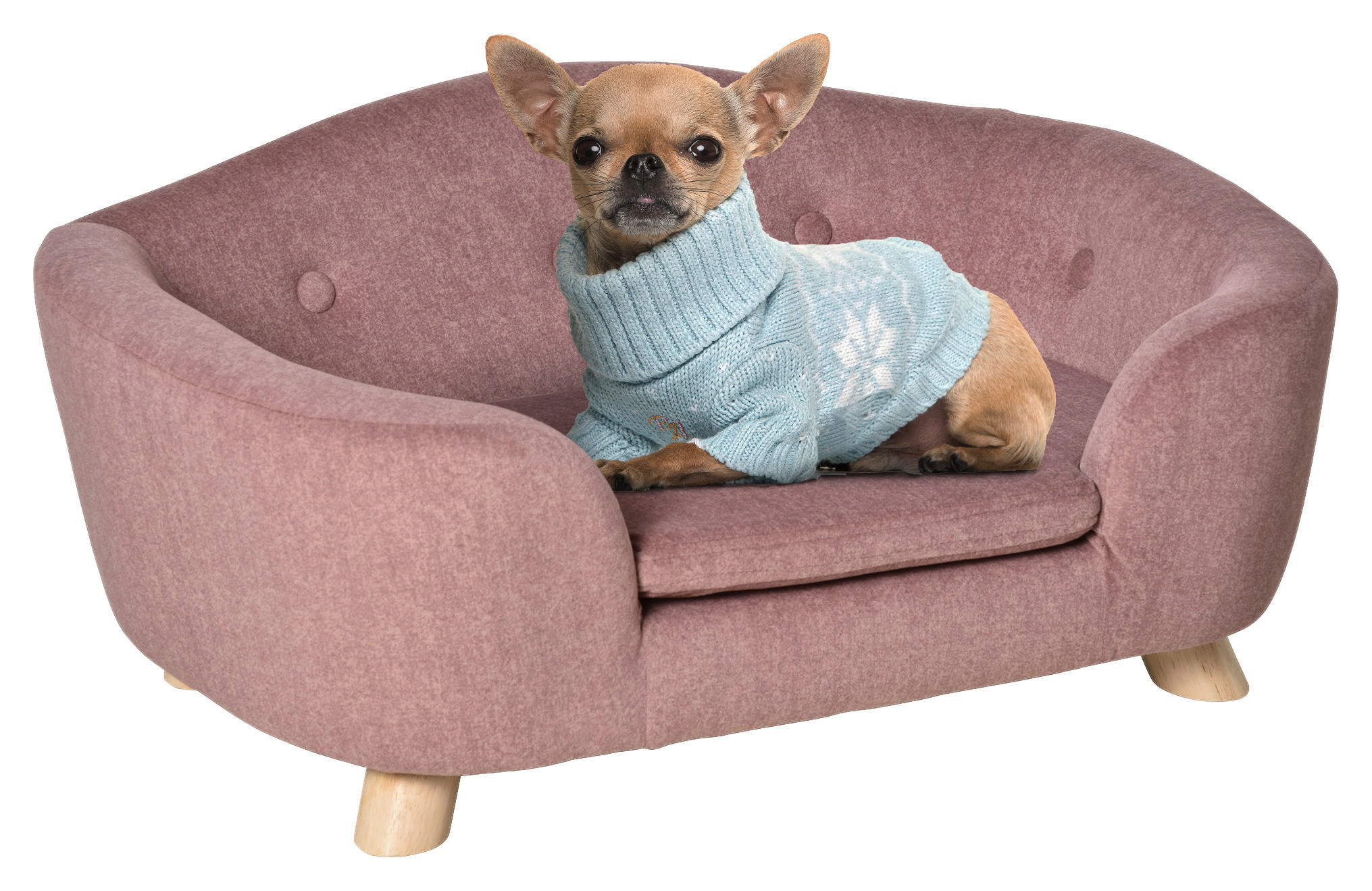 PawHut Hundebett rosa Polyester B/H/L: ca. 47x30x70 cm günstig online kaufen