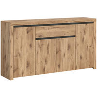 Sideboard Woody Nox Oak Nachbildung anthrazit B/H/T: ca. 171x91x40 cm Woody - anthrazit (171,00/91,00/40,00cm)