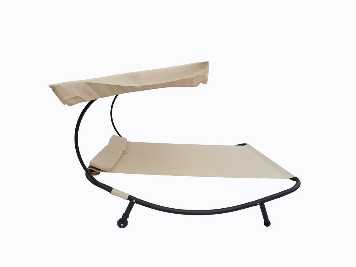 VCM Doppelliege Bindox creme Kunststoff B/H/T: ca. 130x137x200 cm Bindox - creme (130,00/137,00/200,00cm) - VCM