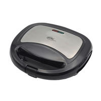 Elta Sandwichtoaster ST-102 Edelstahl schwarz Edelstahl Kunststoff B/H/T: ca. 24x7x21 cm Sandwichtoaster_Elta ST-102 - schwarz/Edelstahl (24,00/7,00/21,00cm) - Elta