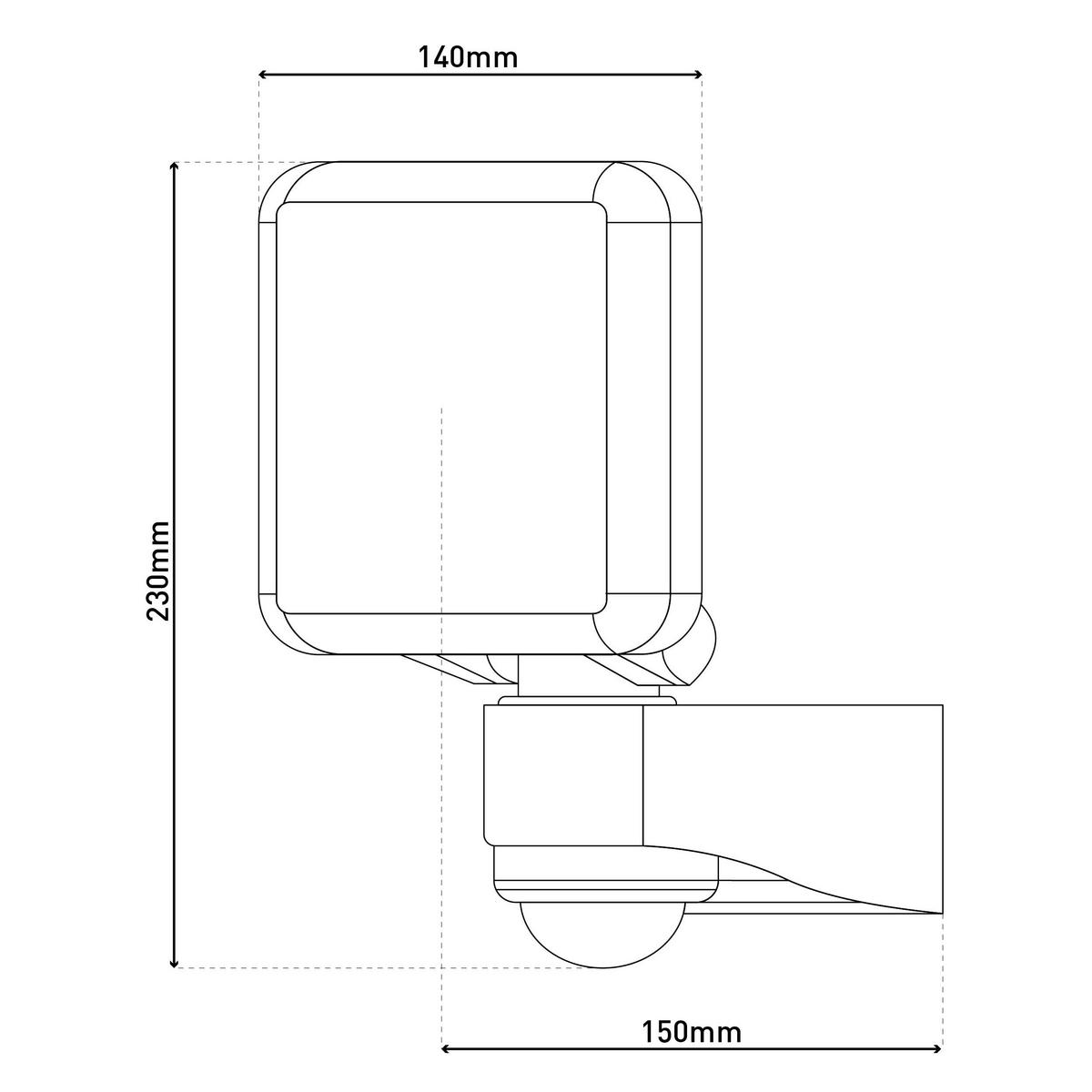 LED-Außenwandleuchte 1079997 B/H/T: ca. 14x23x15 cm LED Außenwandleuchte "Jaro" - (14,00/23,00/15,00cm) - Näve Leuchten