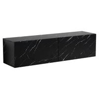 Lowboard schwarz Marmor Optik B/H/T: ca. 120x30x30 cm TV & Lowboard - schwarz (120,00/30,00/30,00cm) - Wohnling