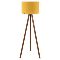 Opviq Stehleuchte braun gelb PVC B/H/T/L/D: ca. 38x140x38x38x38 cm E27 1 Brennstellen AYD - braun/gelb (38,00/38,00/140,00cm) - Opviq