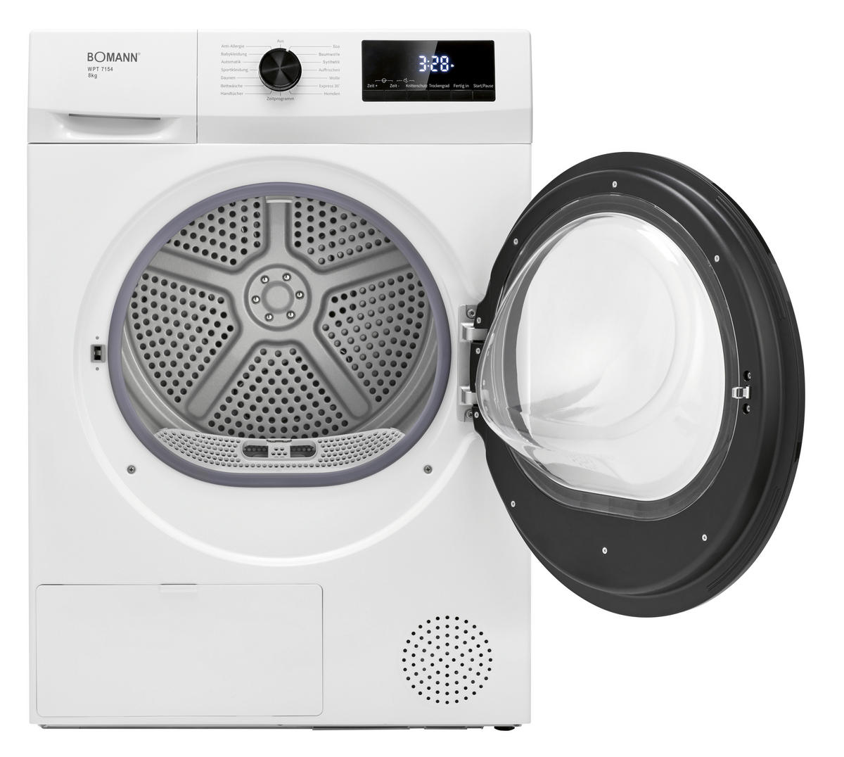 Bomann Wärmepumpentrockner WPT 7154 weiß B/H/T: ca. 59,5x84,5x58 cm ca. 8 kg Wärmepumpentrockner WPT 7154 - weiß (59,50/84,50/58,00cm) - Bomann