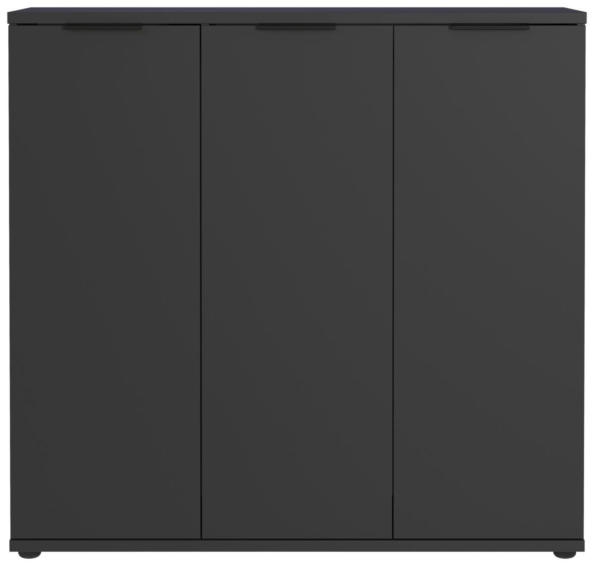 Schuhschrank 0360-547 Graphit Optik B/H/T: ca. 113x108x37 cm 0360-547 - Graphit (113,00/108,00/37,00cm) - Germania