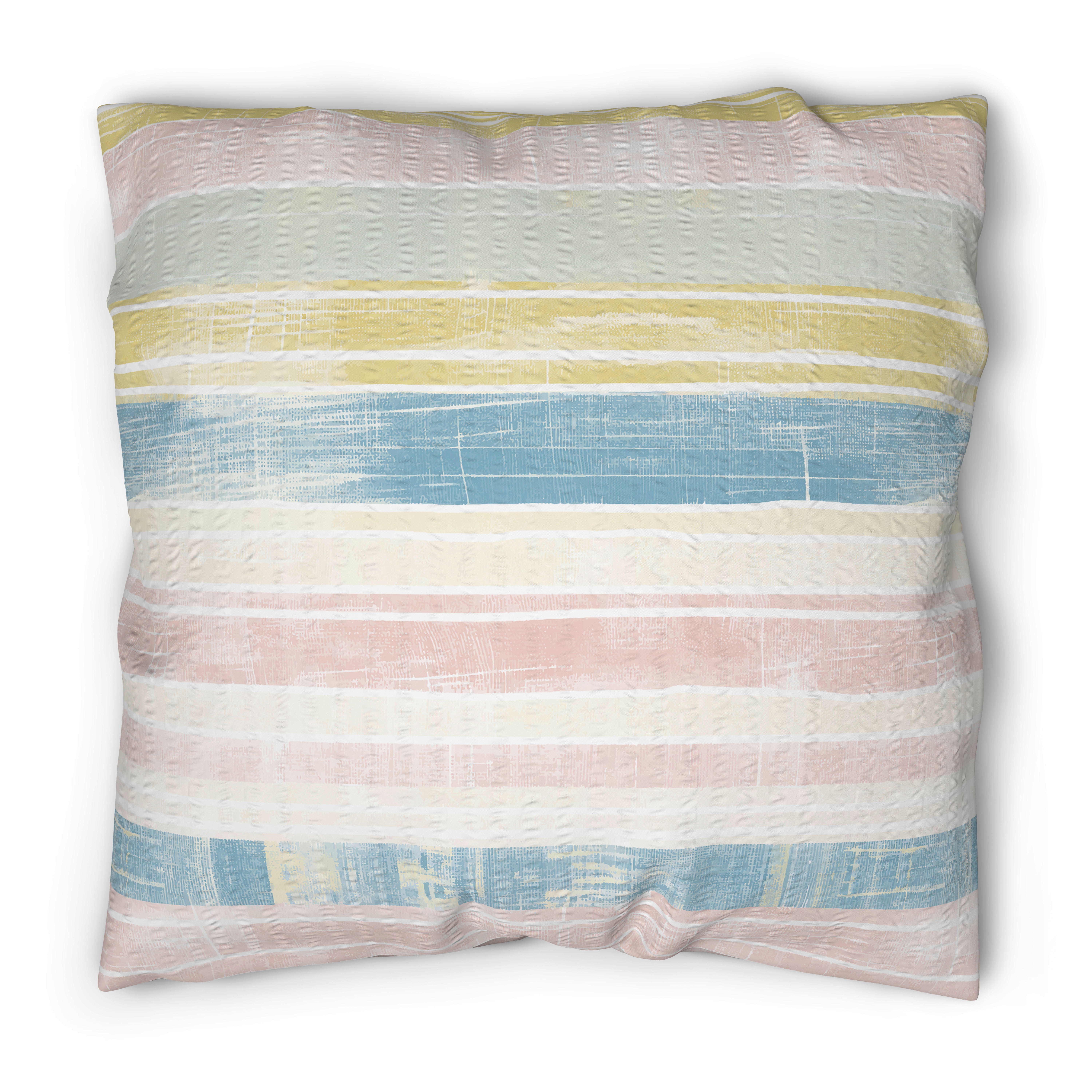 Baumwoll Bettwäsche Seersucker Bettwäsche_Seersucker Streifen bunt - Multi (135,00/200,00cm) - CASTELL