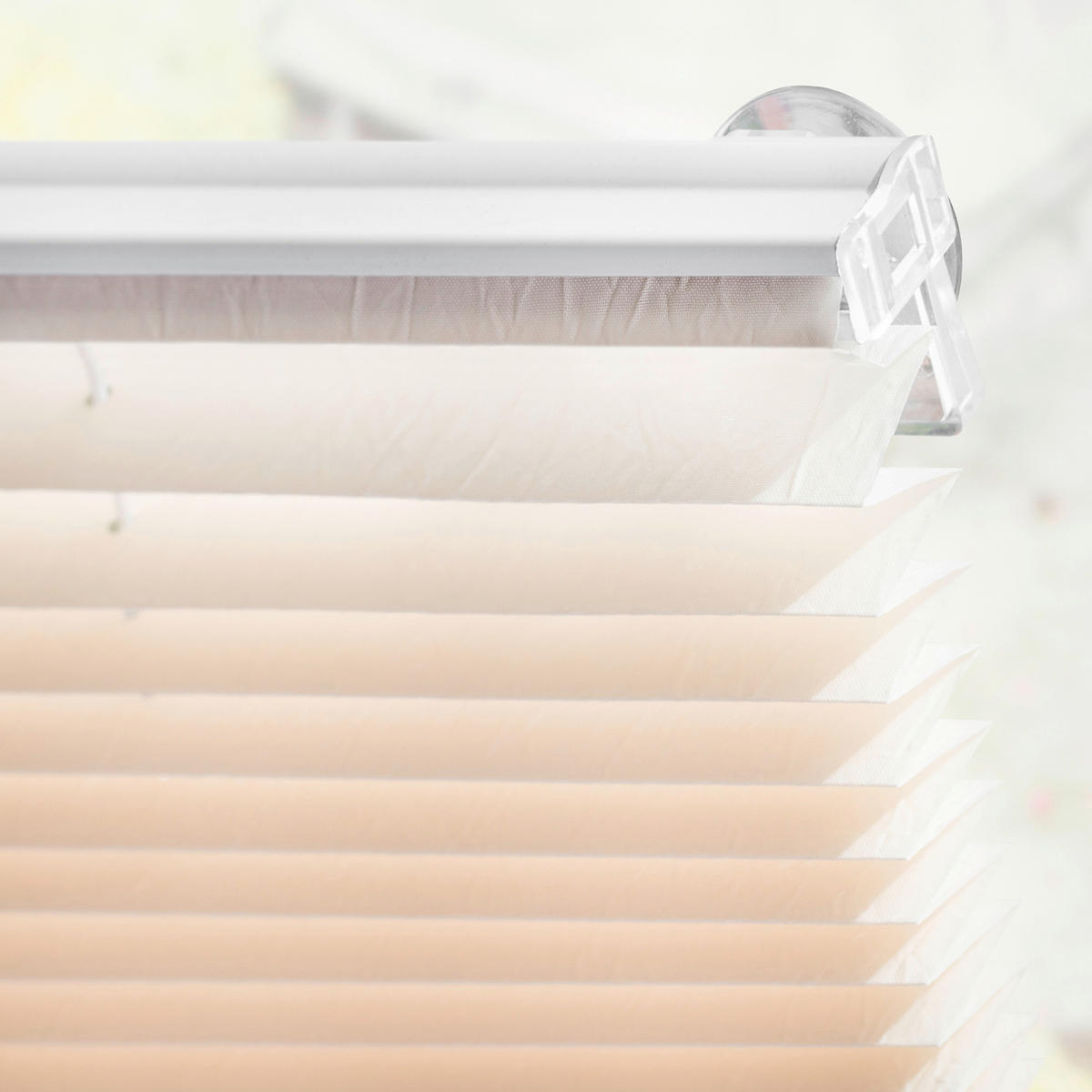 Dachfensterplissee creme B/L: ca. 36,3x60 cm Plissee_für_Dachfenster_Haftfix - creme (36,30/60,00cm) - LICHTBLICK