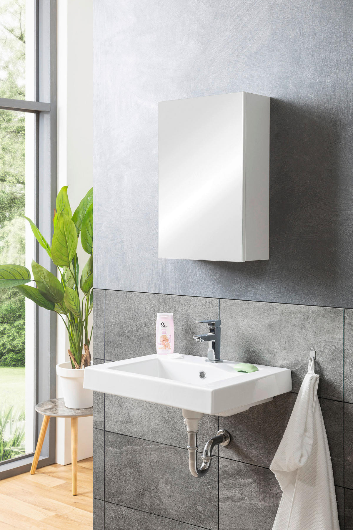 Spiegelschrank Solo 2 weiß B/H/T: ca. 38x60x16 cm Solo 2 - weiß (38,00/60,00/16,00cm)