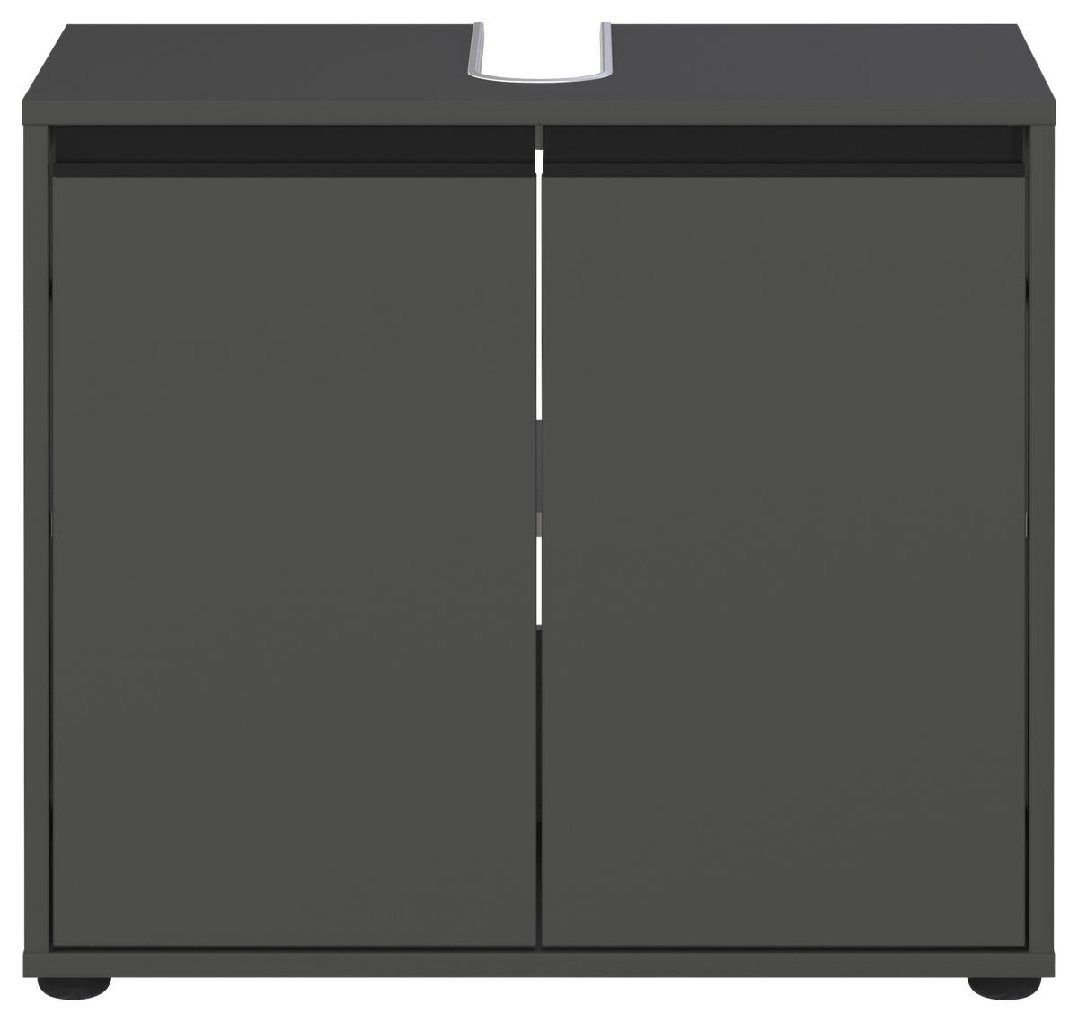 Waschbeckenunterschrank 2200-547 Graphit B/H/T: ca. 63x55x34 cm 2200-547 - Graphit (63,00/55,00/34,00cm) - Germania