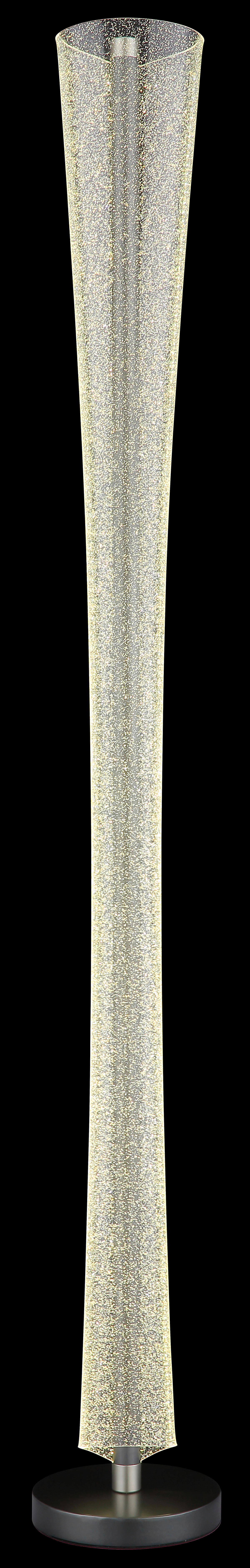 GLOBO LED-Stehleuchte nickel matt anthrazit klar Metall Kunststoff H/D: ca. 155x20 cm 1 Brennstellen MALINDA - klar/nickel matt (20,00/155,00cm) - GLOBO