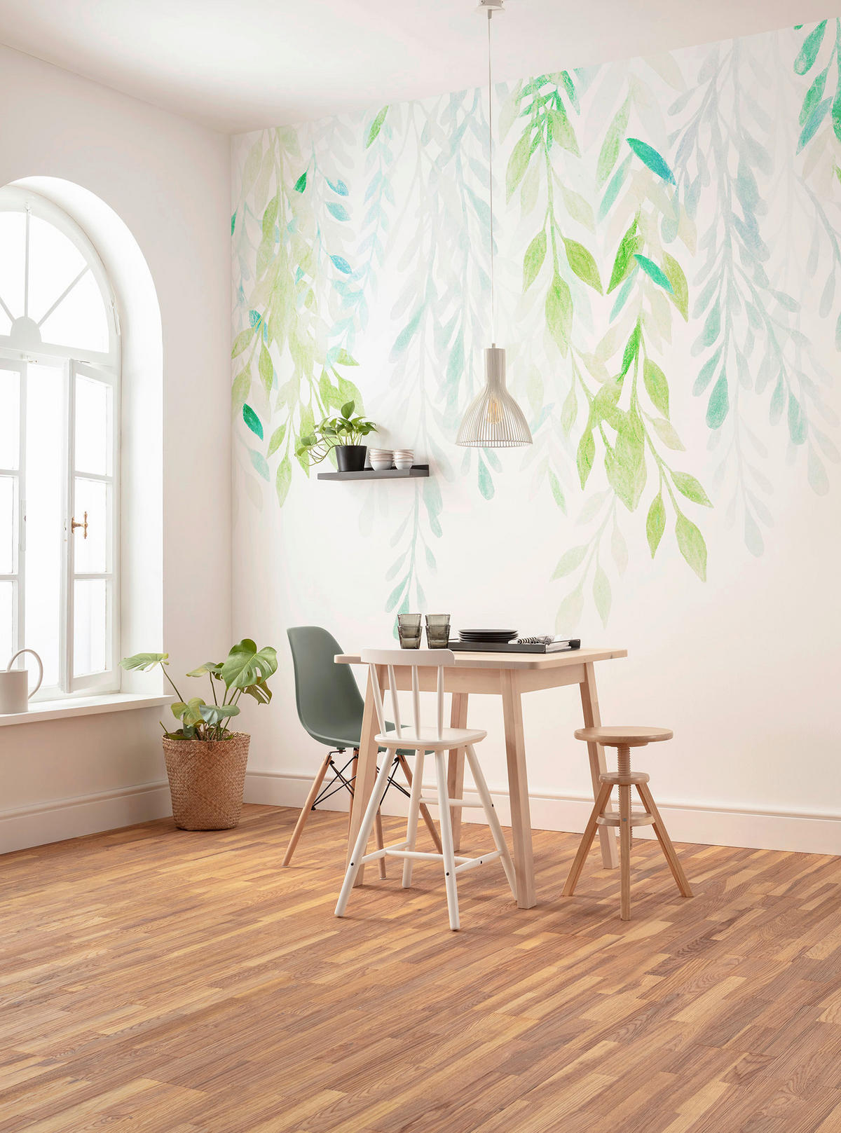 Komar Fototapete Summer Leaves B/L: ca. 350x250 cm Summer Leaves - (350,00/250,00cm) - Komar
