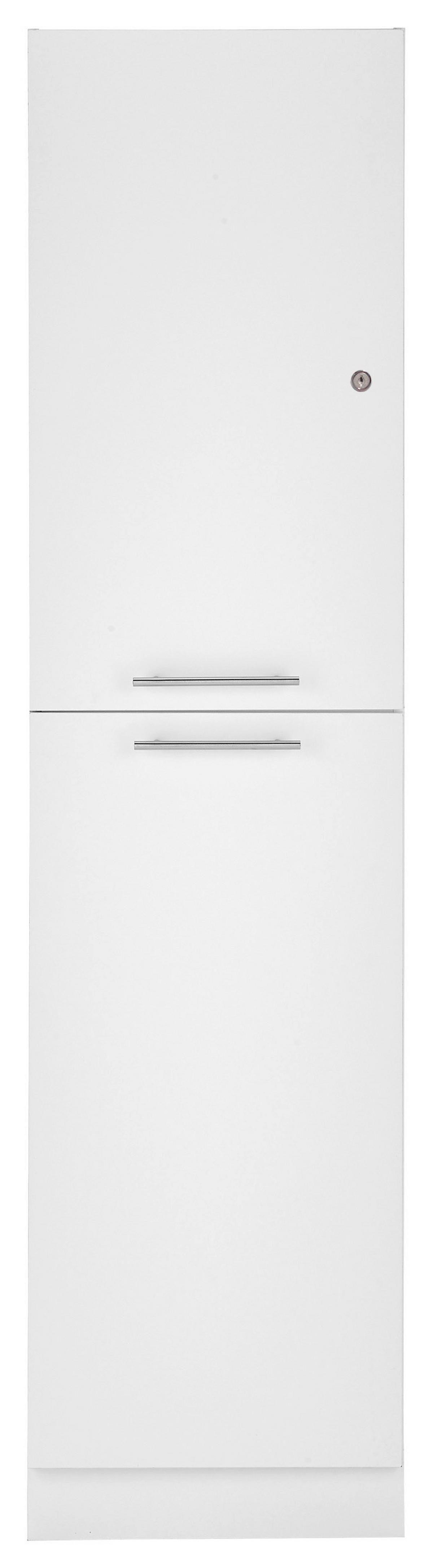 Respekta Hochschrank Clara weiß matt B/H/T: ca. 50x200x67,6 cm Clara - weiß (50,00/200,00/67,60cm) - Respekta