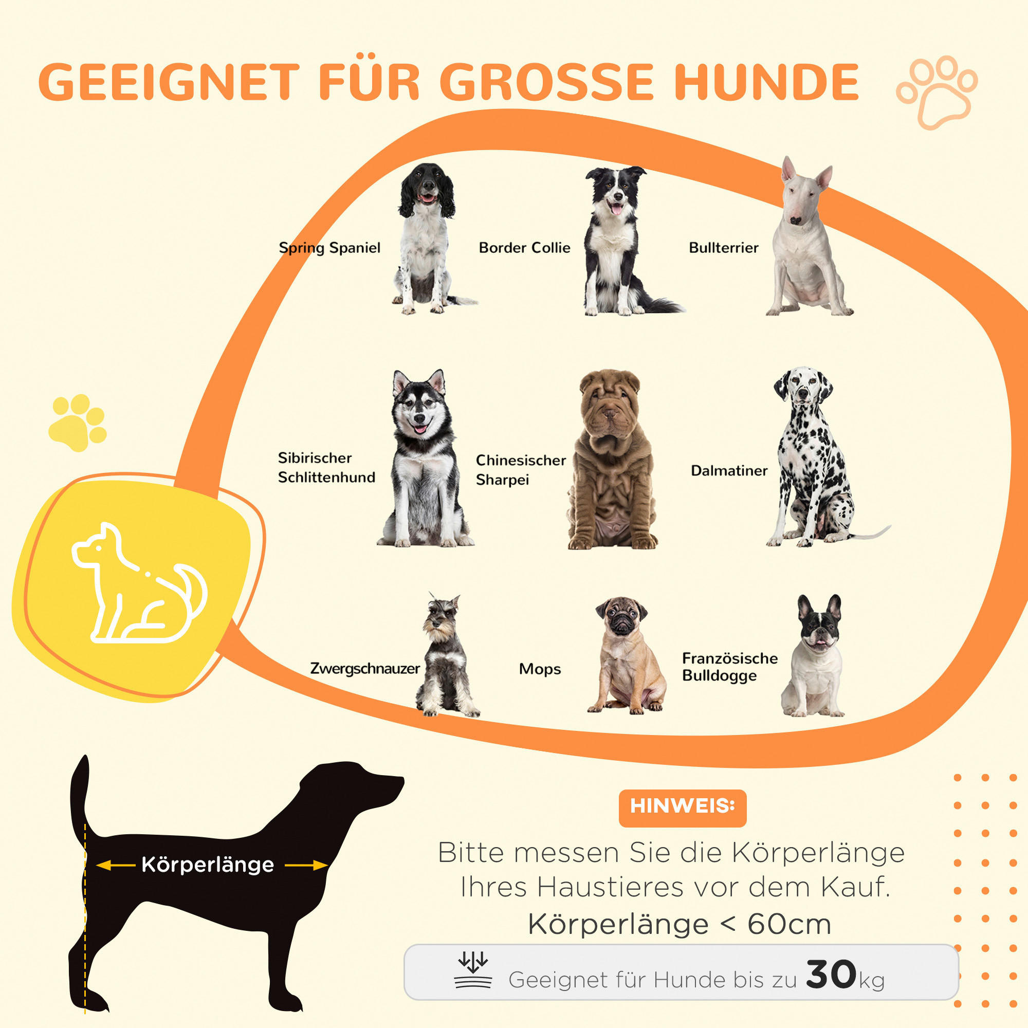 PawHut Hundekäfig grau Spanplatte B/H/L: ca. 60x71,5x94 cm Hundekäfig - grau (94,00/60,00/71,50cm) - PawHut