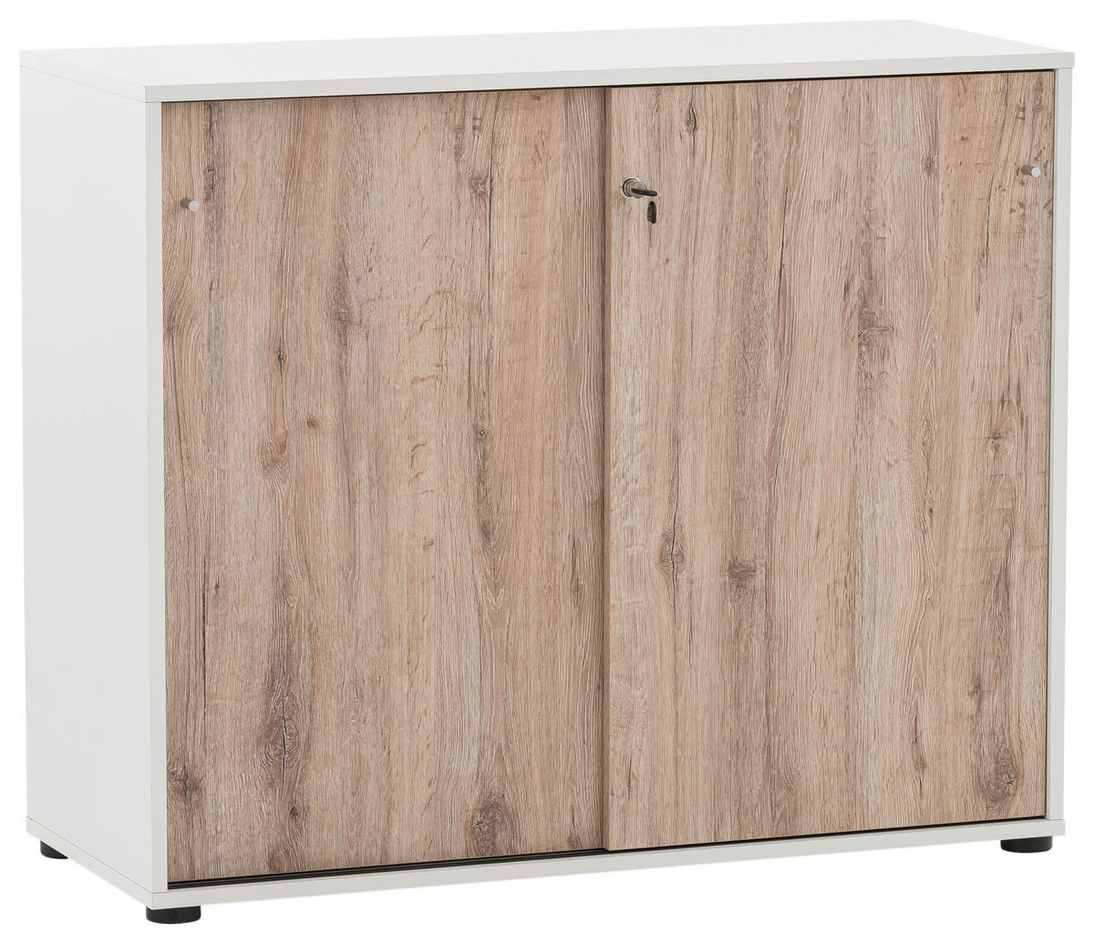 Schiebetürenschrank Serie 400 perlweiß B/H/T: ca. 100,1x83,6x41 cm Serie 400 - perlweiß (100,10/83,60/41,00cm) - Möbelpartner