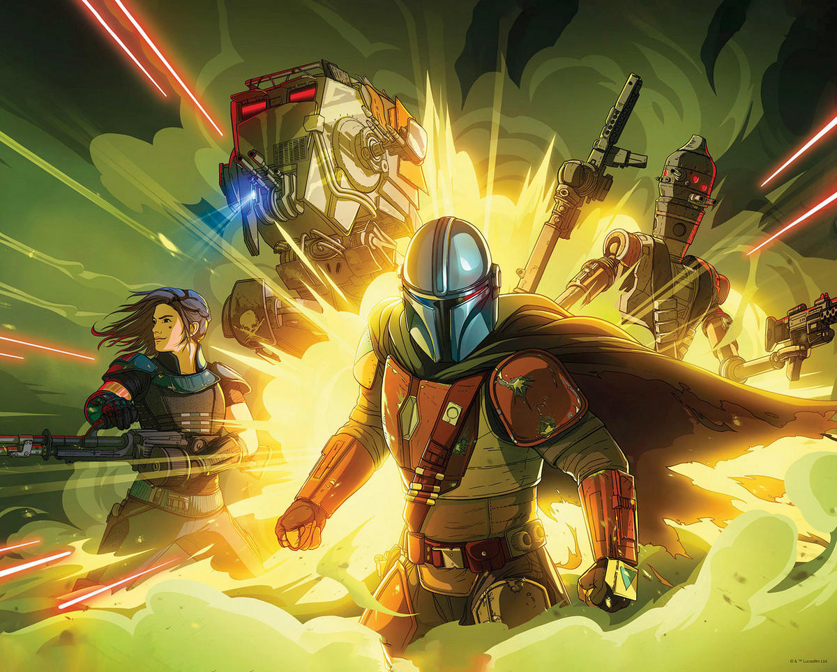 Komar Poster Mandalorian Fireteam Disney B/L: ca. 50x40 cm Mandalorian Fireteam - (50,00/40,00cm) - Komar