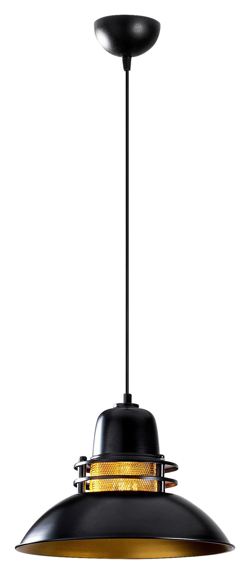 Opviq Pendelleuchte schwarz B/H/T/L/D: ca. 34x123x34x34x34 cm E27 1 Brennstellen Berceste - schwarz (34,00/34,00/123,00cm) - Opviq