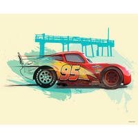 Komar Poster Cars Lightning McQueen Disney B/L: ca. 50x40 cm Cars Lightning McQueen - (50,00/40,00cm) - Komar